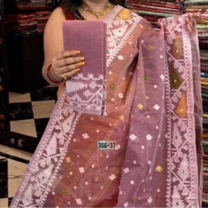 Authentic Jamdani Saree- Soft Pink Shade