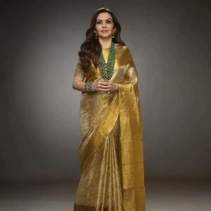 Nita Ambani Inspired Soft Tissue Silk Saree
