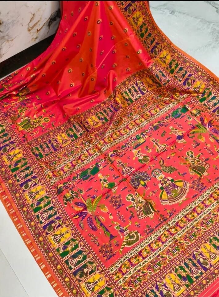 Kani Pashmina Swarnachari Saree