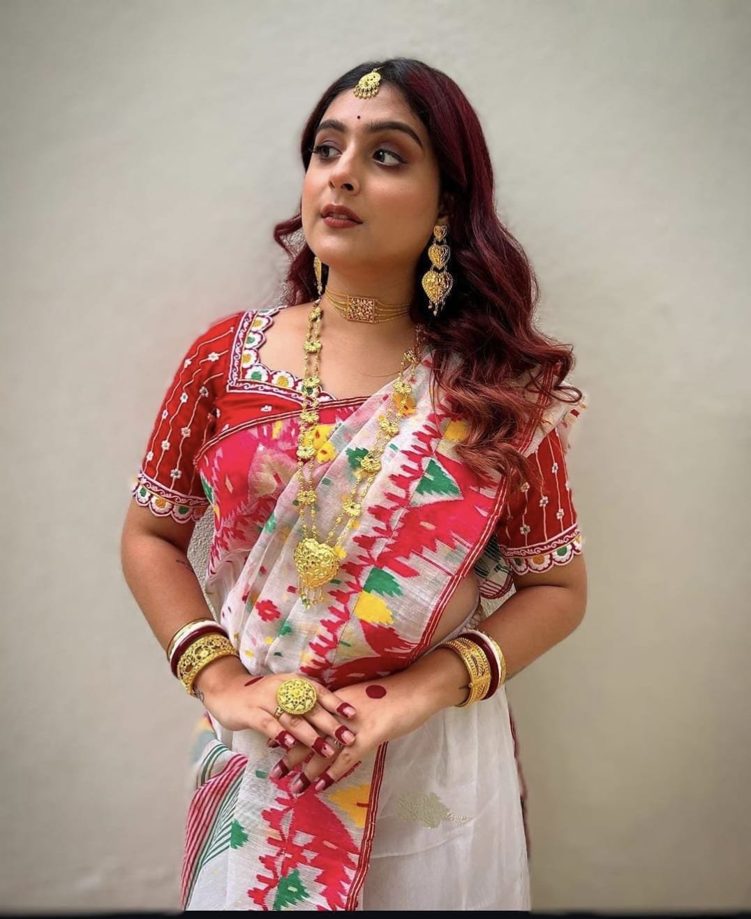 Authentic Bangladeshi Dhakai Jamdani Saree - Image 3