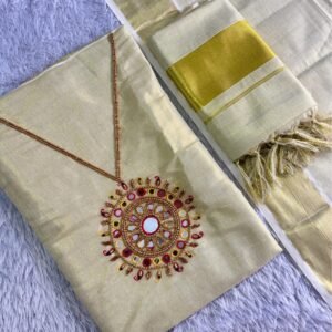 Tissue Aari Work Salwar Suit Piece