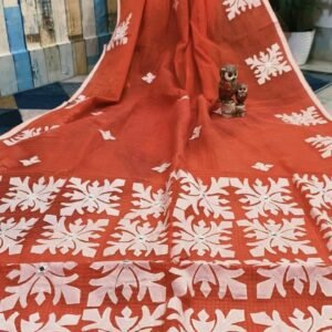 Kota Saree With Applique Work