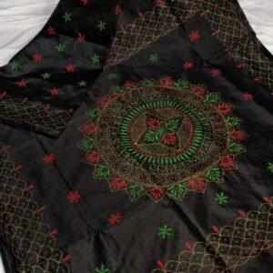 Traditional Katha Stitch Saree