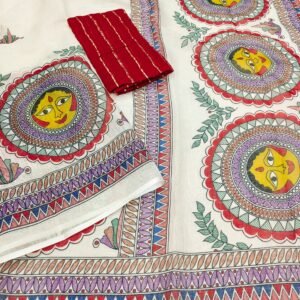 Cotton Madhubani Print Saree