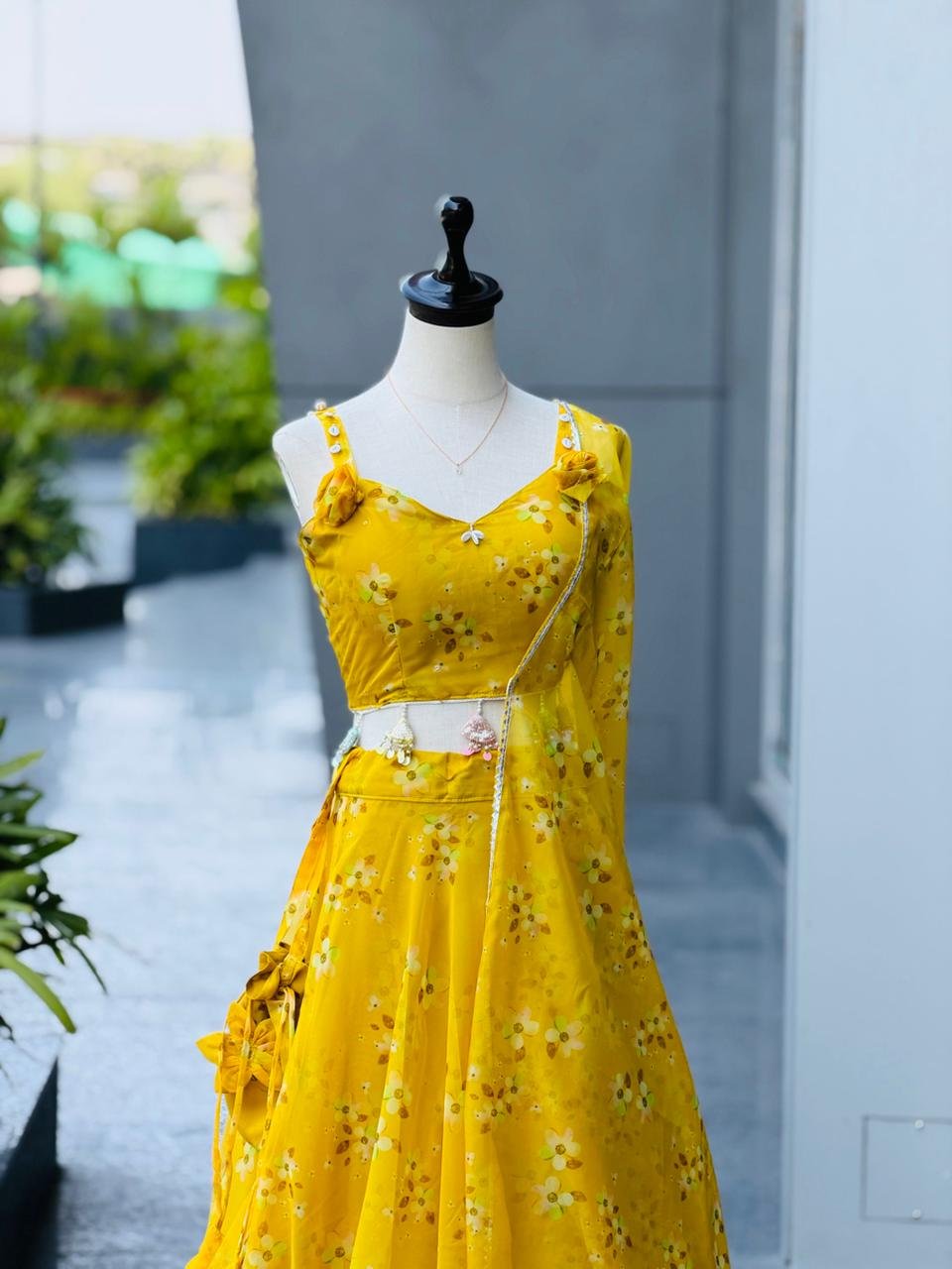 Haldi Special Lehenga-Yellow Colour - Image 2