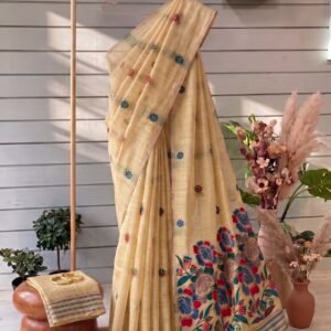 Muga Cotton Saree- Muga